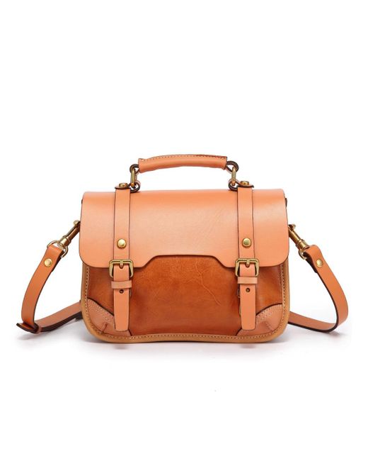 Old Trend Genuine Leather Alder Mini Satchel Bag in Brown | Lyst