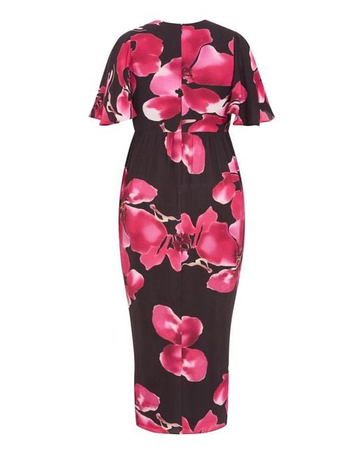 City Chic Red Braelynn Print Maxi Dress