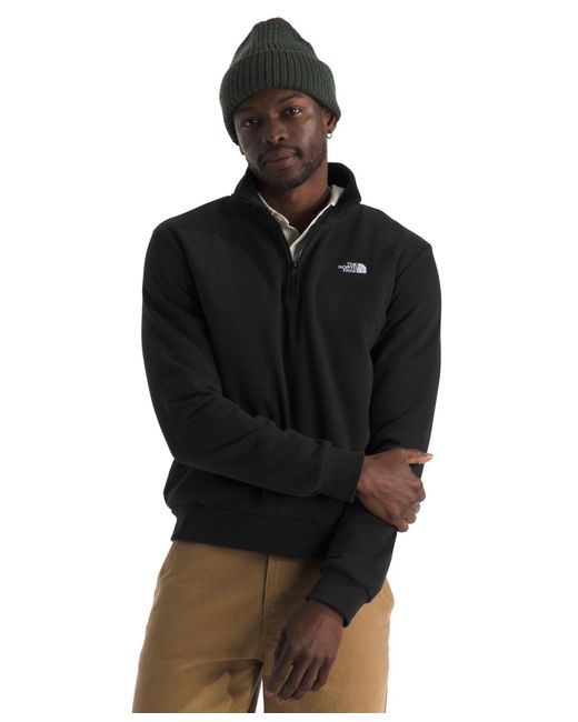 The North Face Black Evolution Simple Dome Quarter Zip Sweatshirt for men