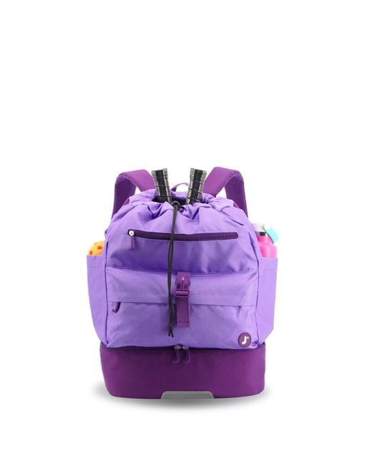 J World Purple Ace Racket Sports Backpack