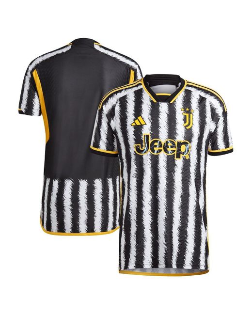 Adidas Black Juventus 2023/24 Home Authentic Jersey for men