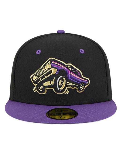 KTZ Black Fresno Grizzlies Copa De La Diversion 59fifty Fitted Hat for men