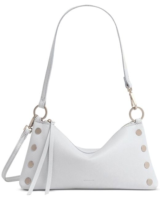 Hammitt White Kyle Small Pebbled Leather Crossbody