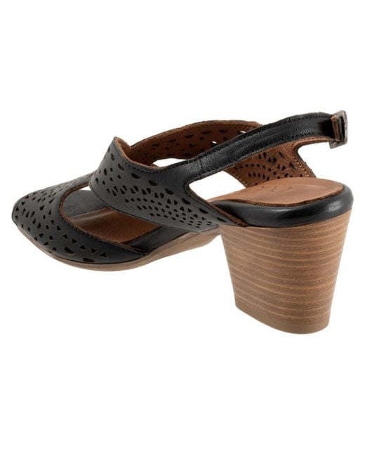 BUENO Black Caroline Sandal