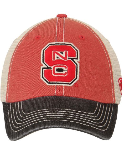 Top Of The World Red Cream And Black Nc State Wolfpack Offroad Trucker Hat for men