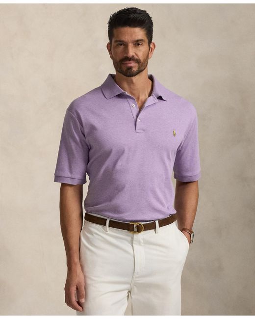 Polo Ralph Lauren Purple Big & Tall Classic Fit Soft Cotton Polo for men