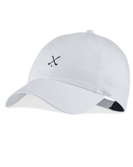 Nike Cotton Heritage86 Dri-fit Golf Hat in White for Men | Lyst