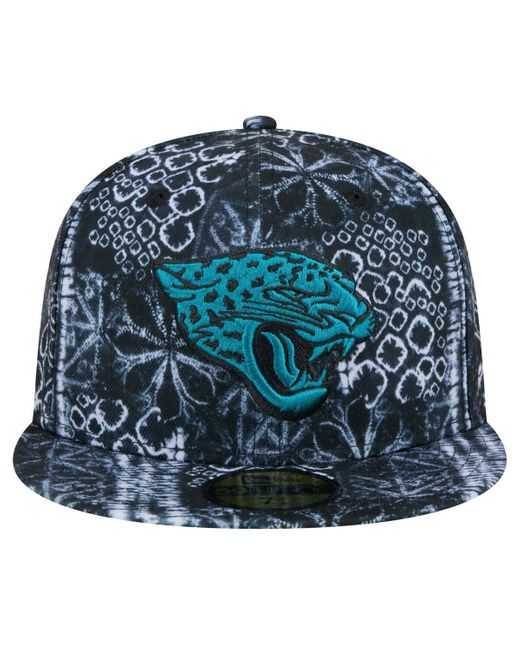 KTZ Blue Jacksonville Jaguars Shibori 59fifty Fitted Hat for men