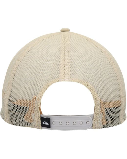 Quiksilver Natural Checked Out Snapback Hat for men