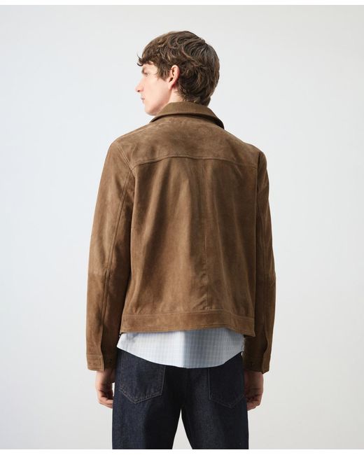 Mango Multicolor Leather Pockets Jacket for men