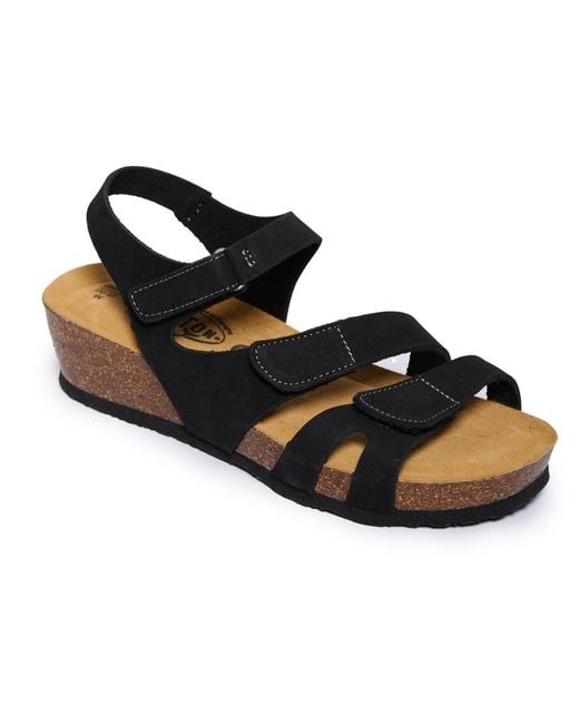 Plakton Black Platform Sandal Ash