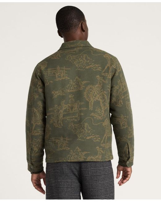 Pendleton Green Quilted Chamois Work Trucker Jacket for men
