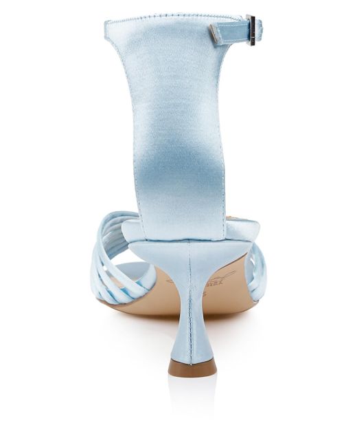 Escarpins Badgley Mischka Talon Aiguille Bleu Satin - Taille 36,5 - Idéal Mariage