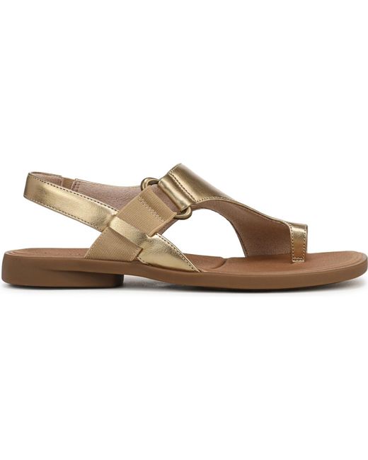 Naturalizer Metallic Freya Toe Loop Footbed Slingback Sandals