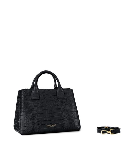 Teddy Blake Black Bella Croco 12"