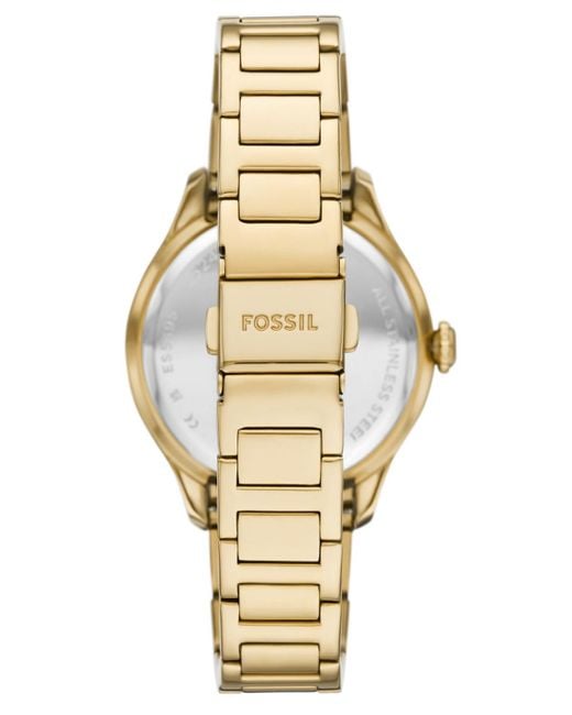 Fossil Metallic Gilmore Three-hand Date Stainless Steel Watch