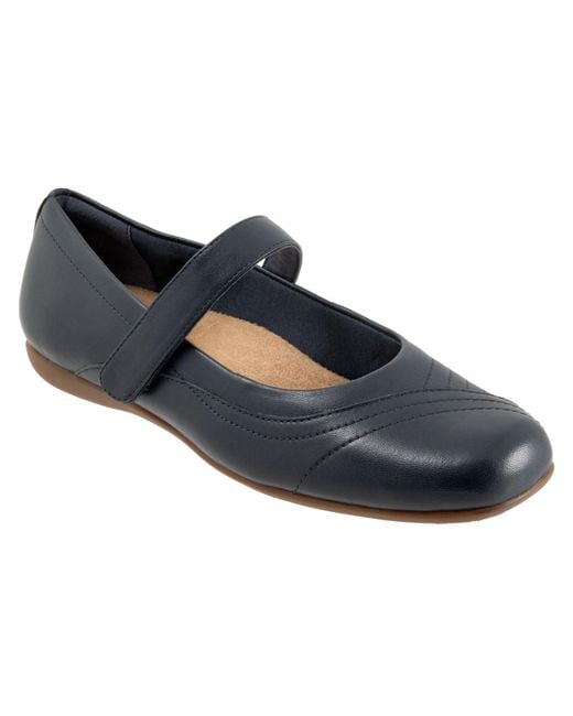 Trotters Blue Sherese Flat