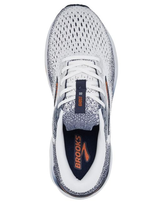 Brooks White Ghost 16 Running Sneakers From Finish Line for men