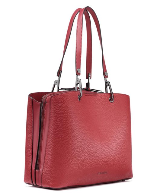 Calvin Klein Red Garnet Mini Tote Bag