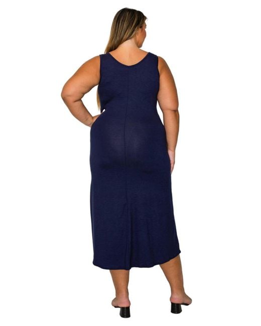 L I V D Blue Plus Size Mellie Tank Dress