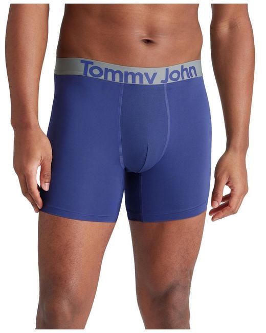 Tommy John Blue Sport Micro Boxer Briefs for men