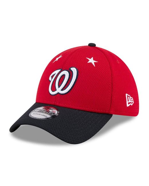 KTZ Red/navy Washington Nationals 2025 Mlb All-star Game 39thirty Flex Hat for men