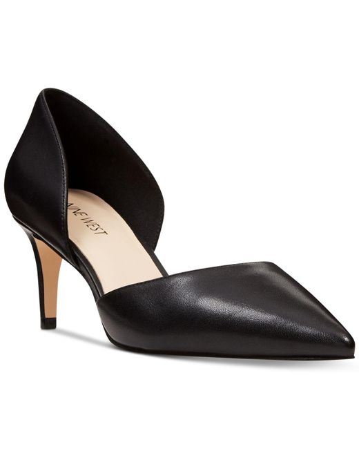 Nine West Leather Solis Pumps in Black 