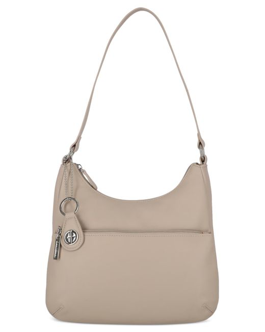 Giani Bernini Gray Nappa Leather Hobo Bag