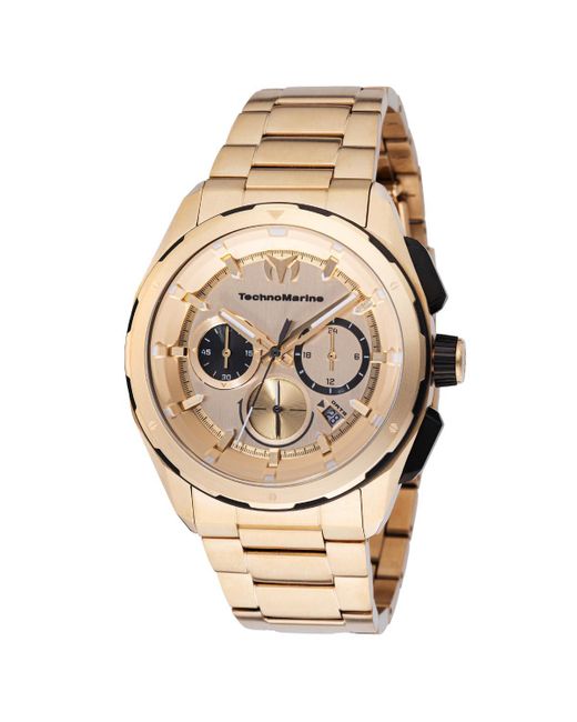 TechnoMarine Metallic Tm-318094 Ocean Quartz Dial Watch for men