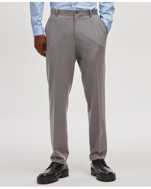 Mode Of One Men's Gray Slim-fit Suit Pants