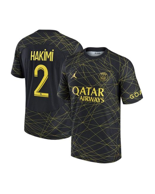 Nike Brand Achraf Hakimi Black Paris Saint-germain 2022/23 Fourth Vapor