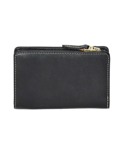 ROOTS Black Medium Ladies Wallet
