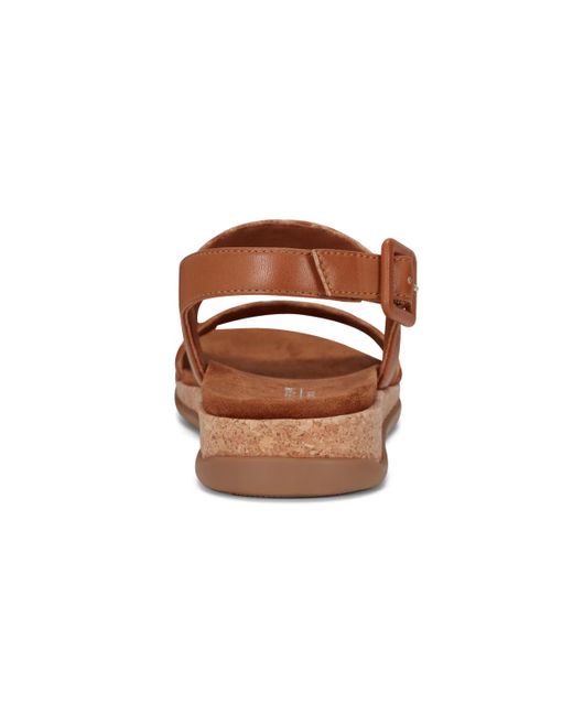 Rockport Brown Yarelia Open Toe Casual Slingback Sandals