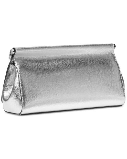 Michael Kors Metallic Michael Carmine Small Leather East West Clutch