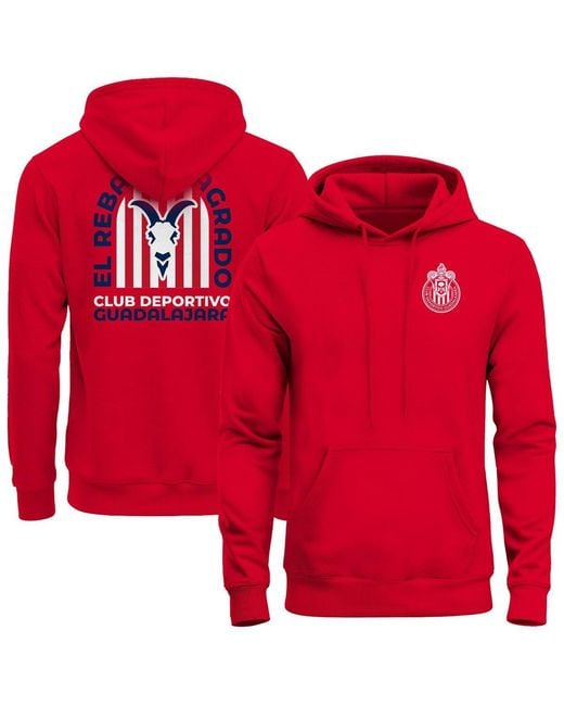 1863fc Red Chivas True Glory Fleece Hoodie for men