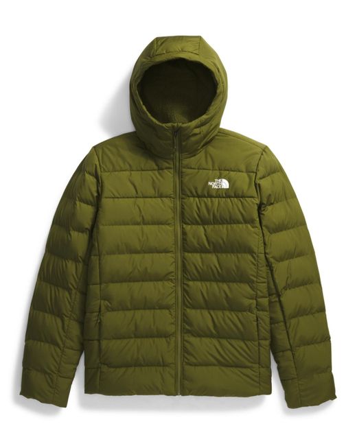 The North Face Aconcagua 3 Sherpa Lined Full Zip Hoodie Puffer Jacket in Green for Men Lyst