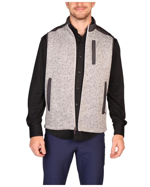 Tailorbyrd Red Full Zip Outerwear Vest for men