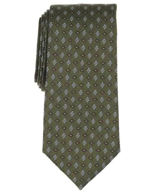 Michael Kors Green Pindot Neat Pattern Tie for men