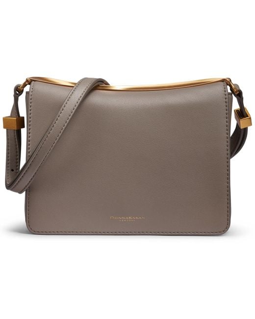 Donna Karan Brown Jericho Flap Shoulder