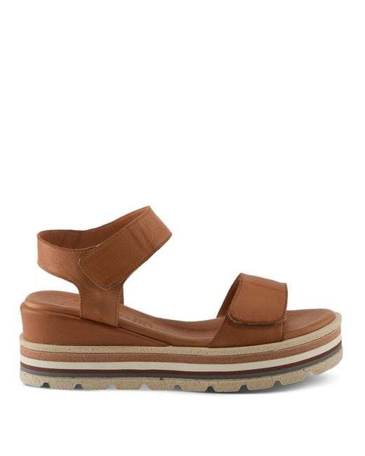 Spring Step Brown Hileman Platform Sandal
