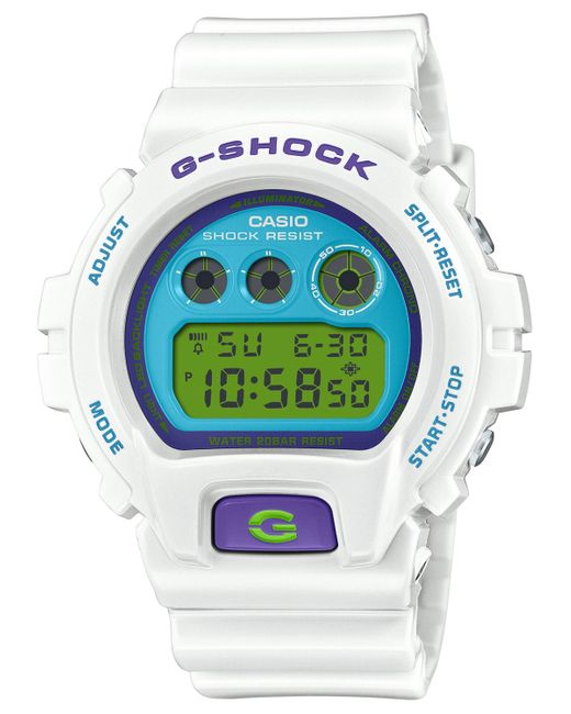 G-Shock White Digital Resin Strap Watch 50mm for men