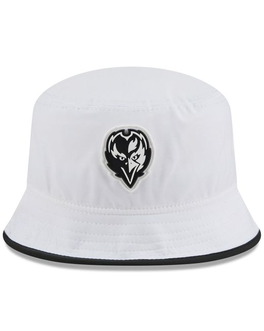 KTZ White Baltimore Ravens 2025 Nfl Training Camp Stretch Bucket Hat for men