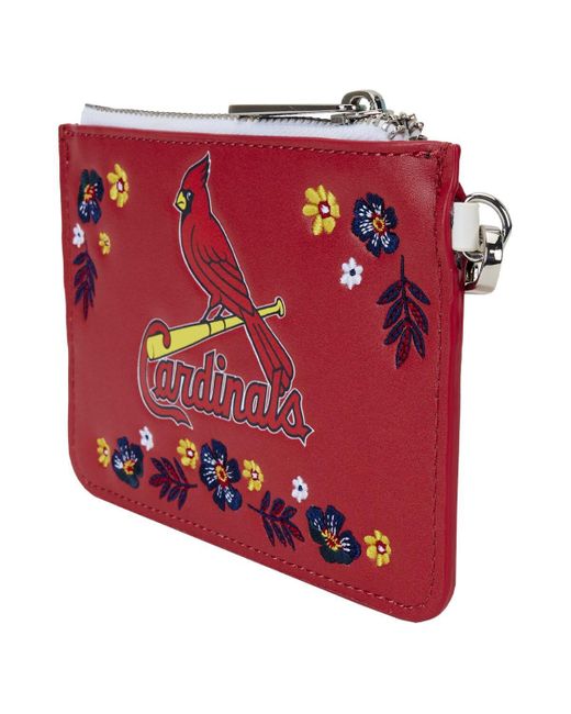 Loungefly Red St. Louis Cardinals Floral Wrist Clutch