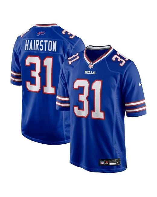 Nike Blue Maxwell Hairston Buffalo Bills 2025 Nfl Draft First Round Pick Game Jersey for men