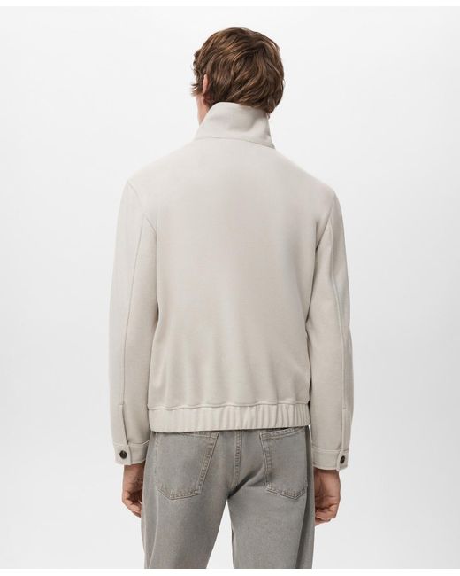 Mango Natural Regular-fit Zip Jacket for men