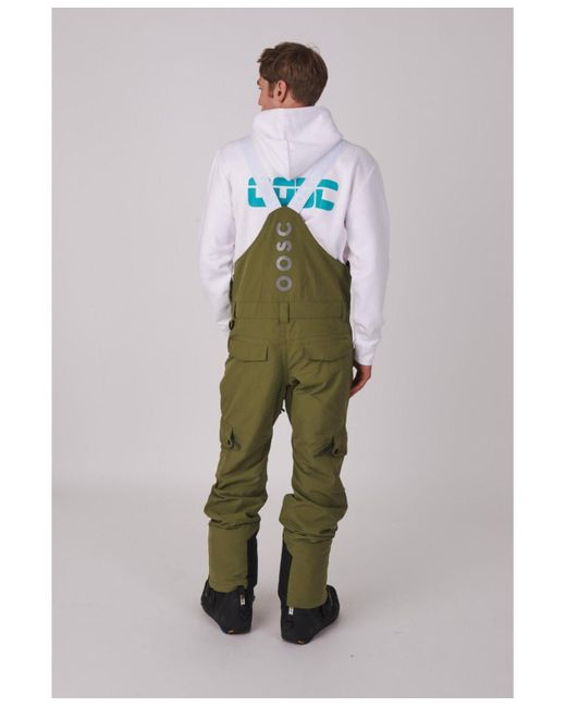 OOSC Green Yeh Man Ski & Snowboard Bib Pant for men