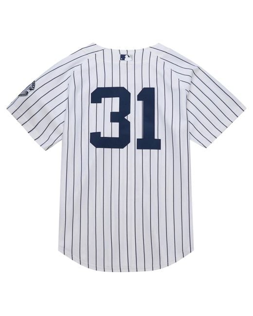 Mitchell & Ness Ichiro Suzuki White New York Yankees 2014 Cooperstown Collection Authentic Throwback Jersey for men