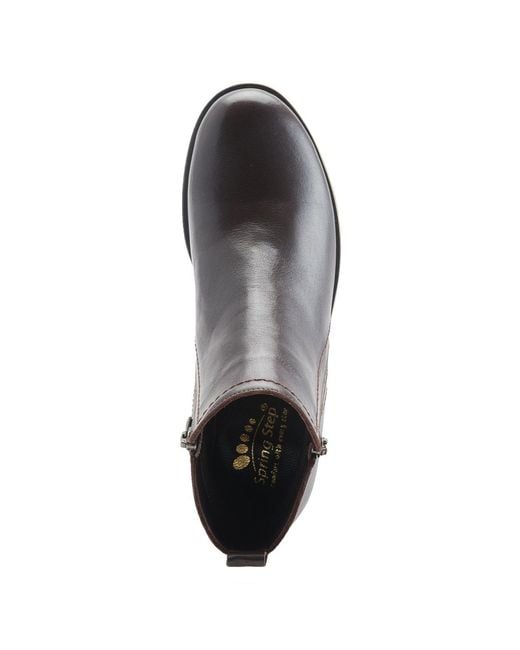 Spring Step Black Oziel Leather Bootie