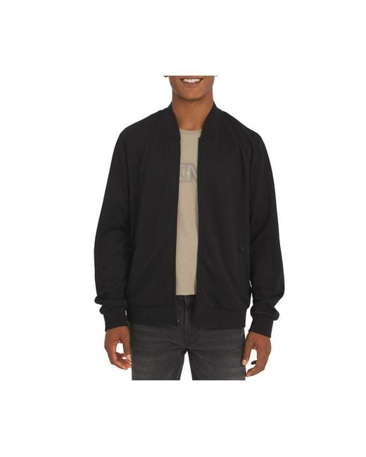 DKNY Black King Full Zip Scuba Jacket for men