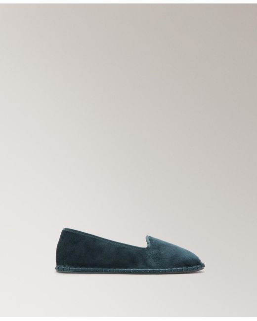 Mango Blue Velour Shoes